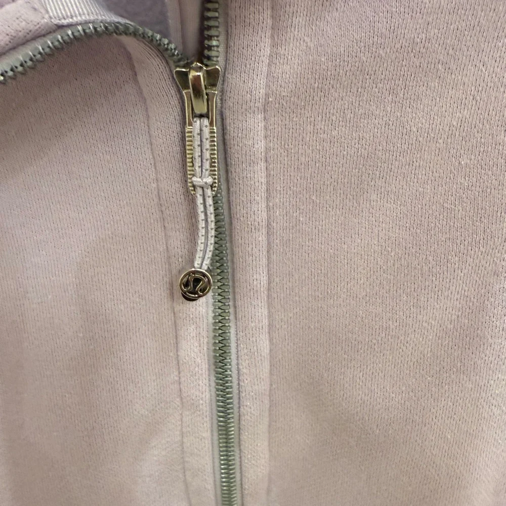 Lavender lululemon long scuba 1/4 zip - Picture 3 of 5